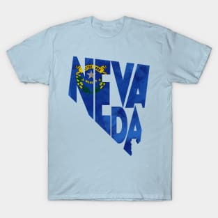 Nevada Typo Map T-Shirt